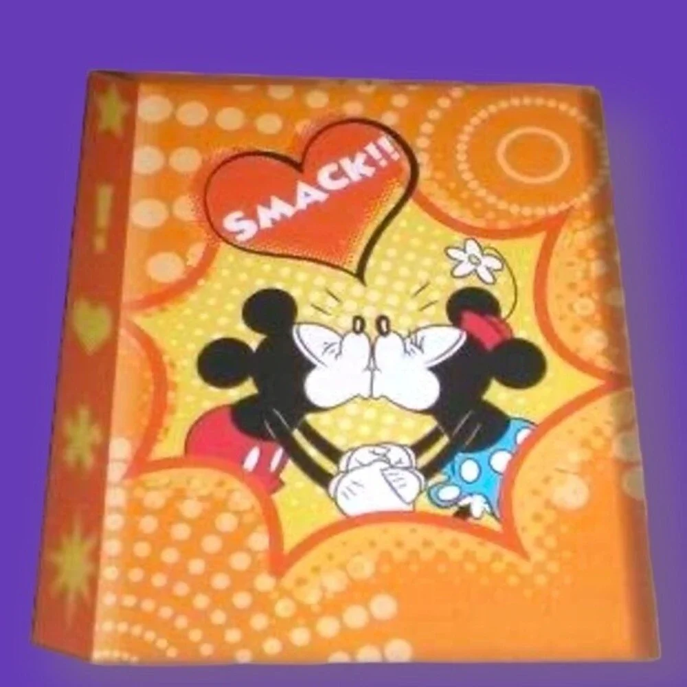 Disney Mickey Mouse Photo Album & Frame Set. Holds 120 Photos. Frame 6” x 7.48”.